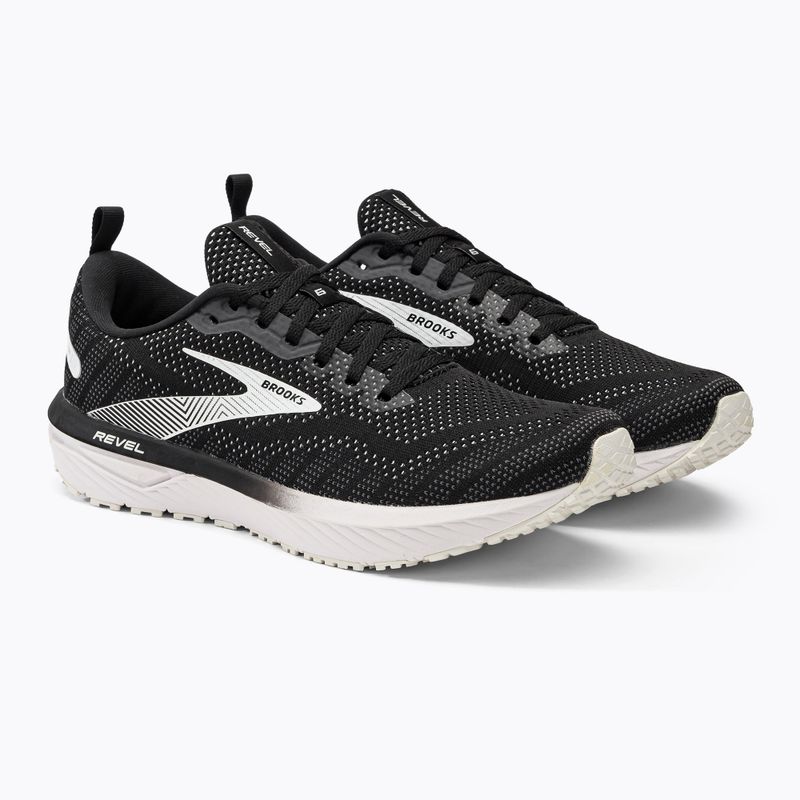 Кросівки для бігу чоловічі Brooks Revel 6 black/blackened pearl/white 4