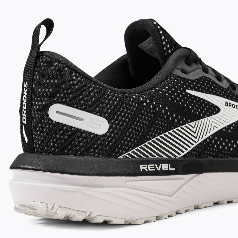 Кросівки для бігу чоловічі Brooks Revel 6 black/blackened pearl/white 9