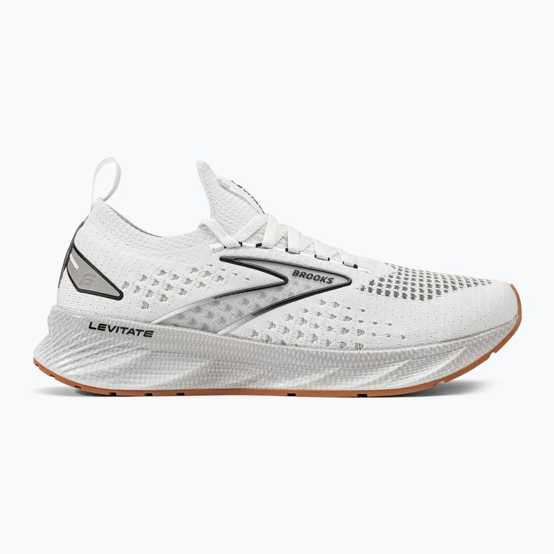 Кросівки для бігу жіночі Brooks Levitate StealthFit 6 white/bran 4