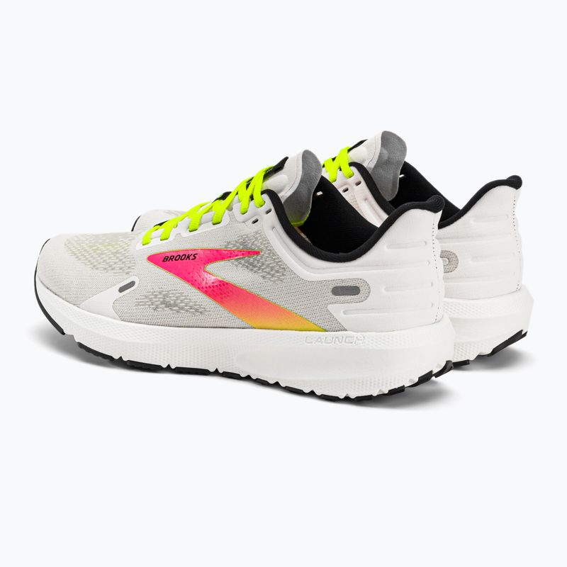 Кросівки для бігу чоловічі Brooks Launch 9 white/pink/nightlife 4