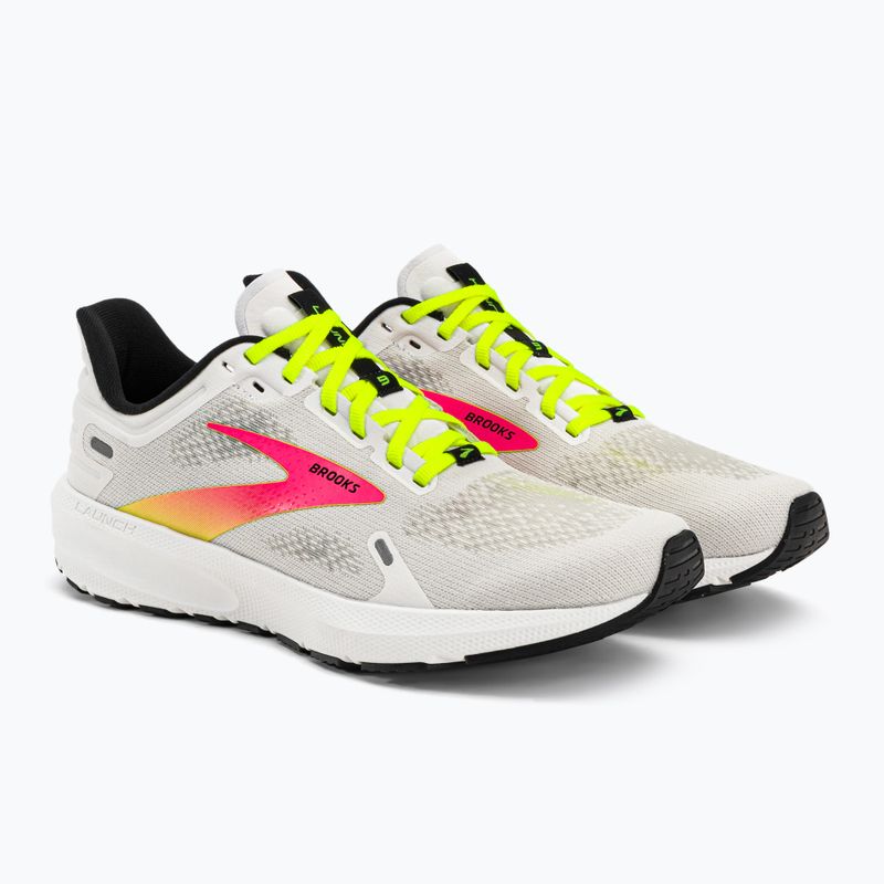 Кросівки для бігу чоловічі Brooks Launch 9 white/pink/nightlife 5