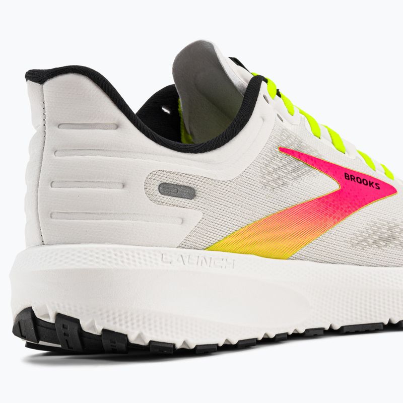 Кросівки для бігу чоловічі Brooks Launch 9 white/pink/nightlife 10