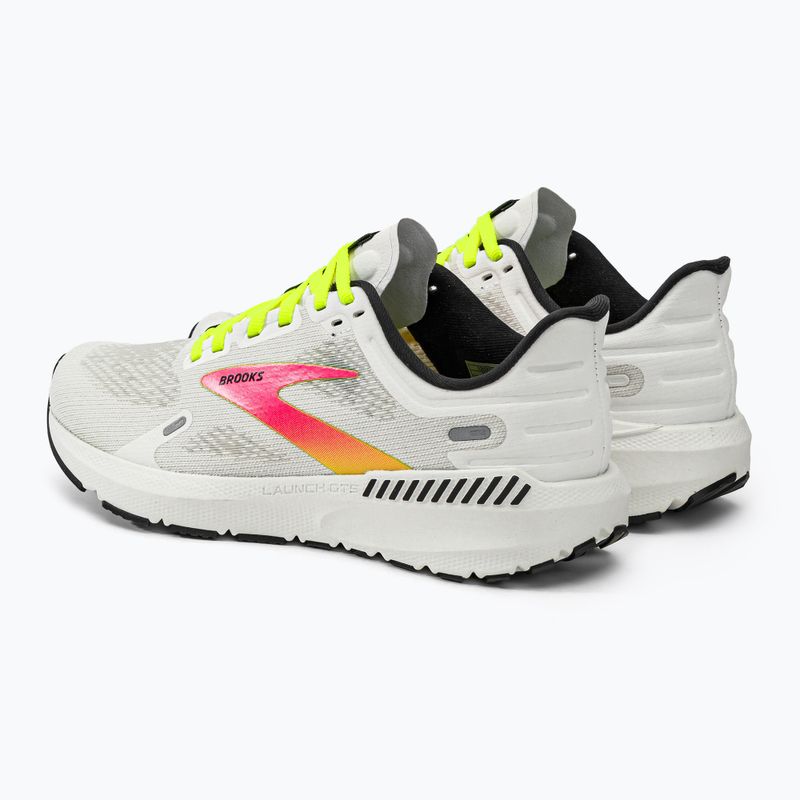 Кросівки для бігу жіночі Brooks Launch GTS 9 white/pink/nightlife 3