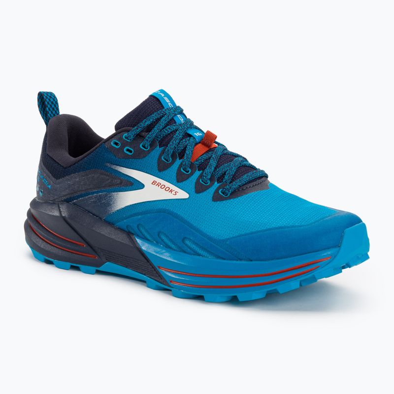 Кросівки для бігу чоловічі Brooks Cascadia 16 peacoat/atomic blue/rooibos