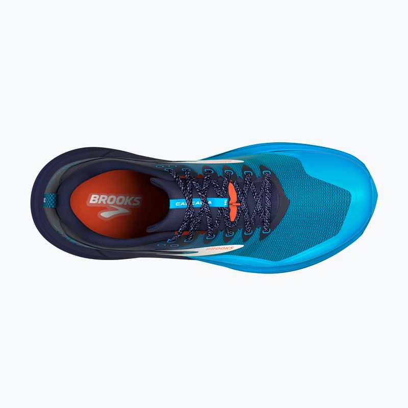 Кросівки для бігу чоловічі Brooks Cascadia 16 peacoat/atomic blue/rooibos 12