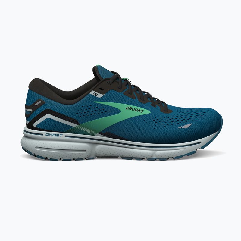 Кросівки для бігу чоловічі Brooks Ghost 15 morrocan blue/black/spring bud 12