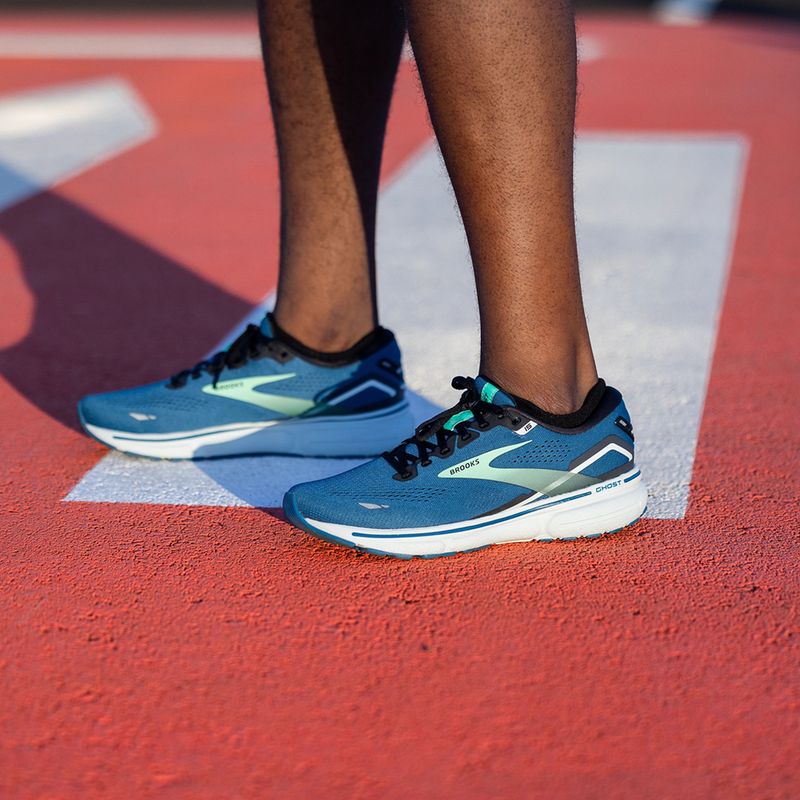 Кросівки для бігу чоловічі Brooks Ghost 15 morrocan blue/black/spring bud 17