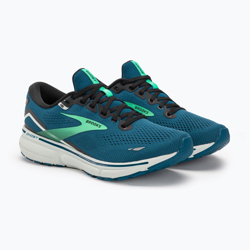 Кросівки для бігу чоловічі Brooks Ghost 15 morrocan blue/black/spring bud 4