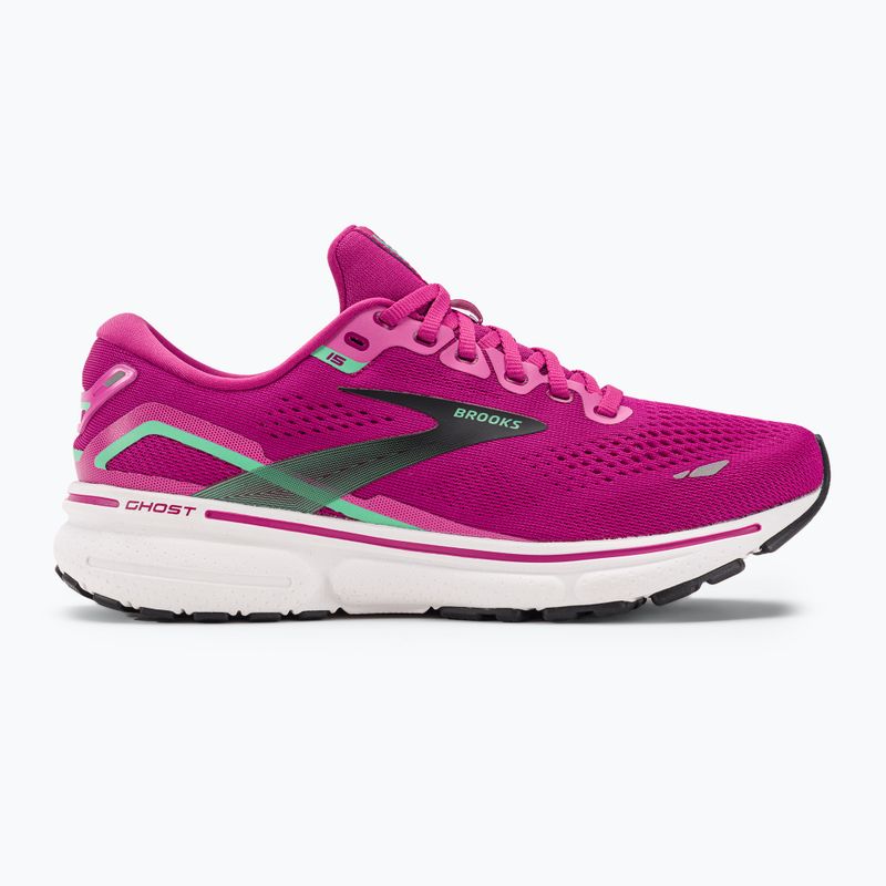 Кросівки для бігу жіночі Brooks Ghost 15 pink/festival fuchsia/black 2