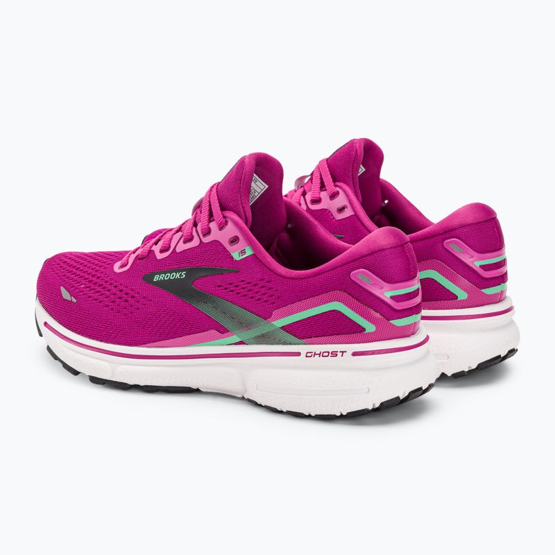 Кросівки для бігу жіночі Brooks Ghost 15 pink/festival fuchsia/black 3