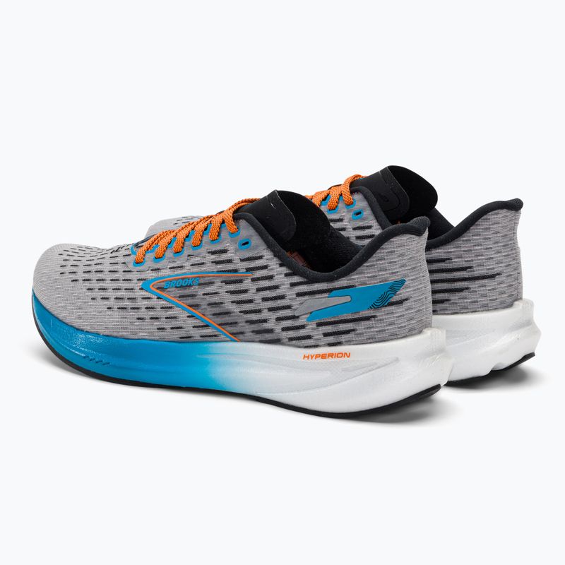 Кросівки для бігу чоловічі Brooks Hyperion grey/atomic blue/scarlet 3