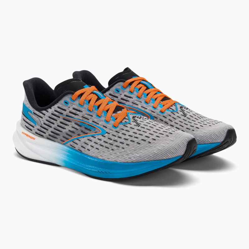 Кросівки для бігу чоловічі Brooks Hyperion grey/atomic blue/scarlet 4