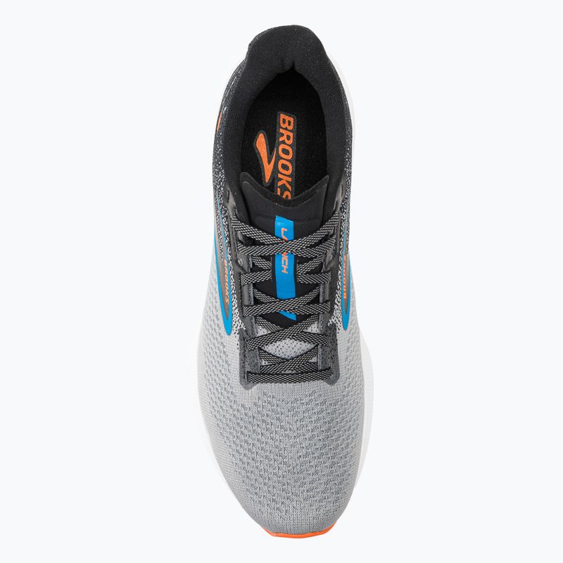 Кросівки для бігу чоловічі Brooks Launch 10 black/atomic blue/scarlet ibis 7