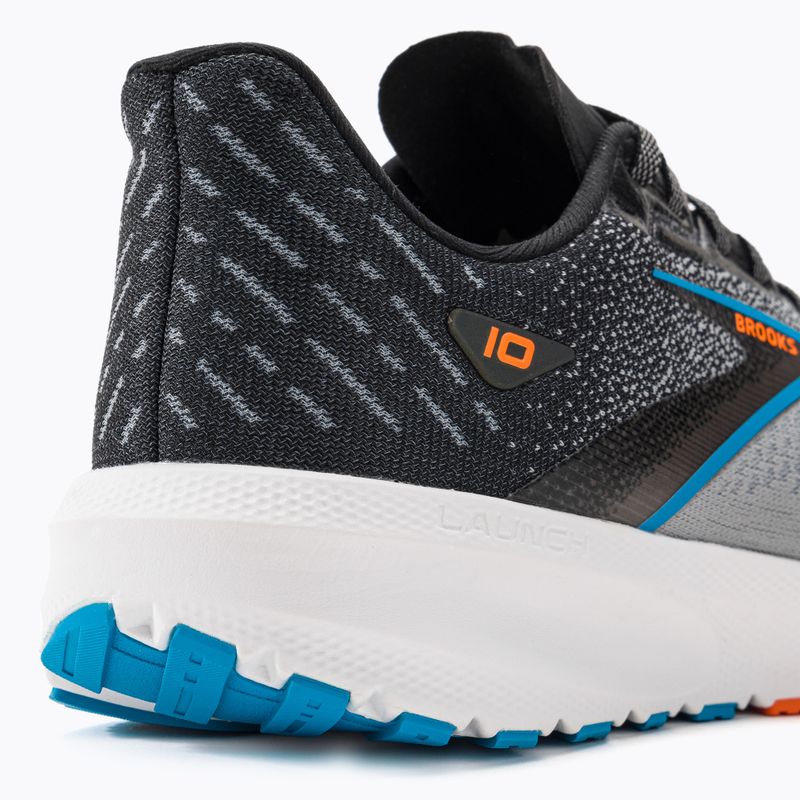 Кросівки для бігу чоловічі Brooks Launch 10 black/atomic blue/scarlet ibis 10