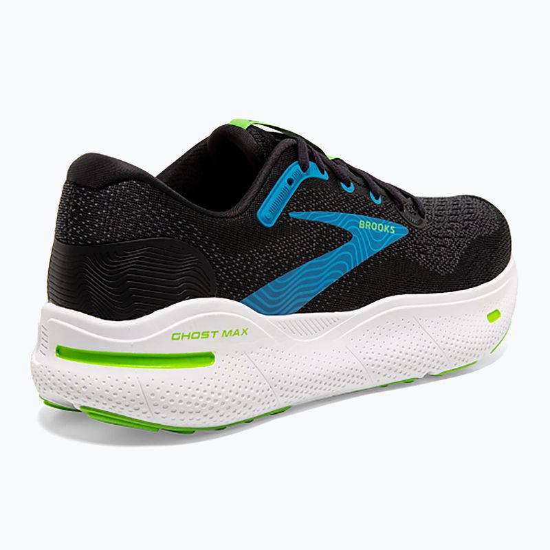 Черевики для бігу чоловічі Brooks Ghost Max black/atomic blue/jasmine 10