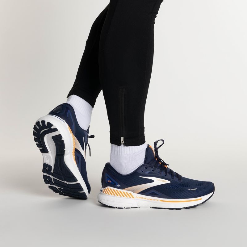 Черевики для бігу чоловічі Brooks Adrenaline GTS 23 peacoat/ultramarina/orange 2