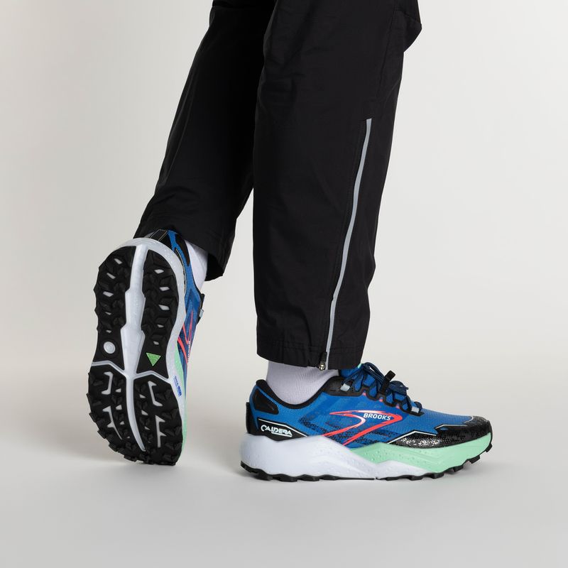 Черевики для бігу чоловічі Brooks Caldera 7 victoria blue/black/spring bud 2