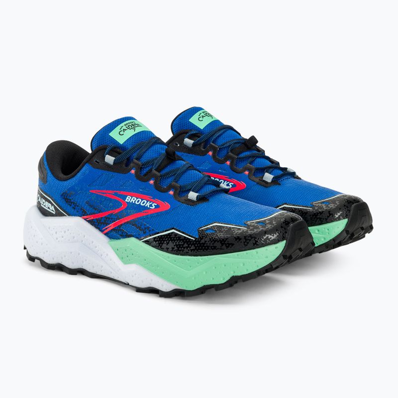 Черевики для бігу чоловічі Brooks Caldera 7 victoria blue/black/spring bud 5