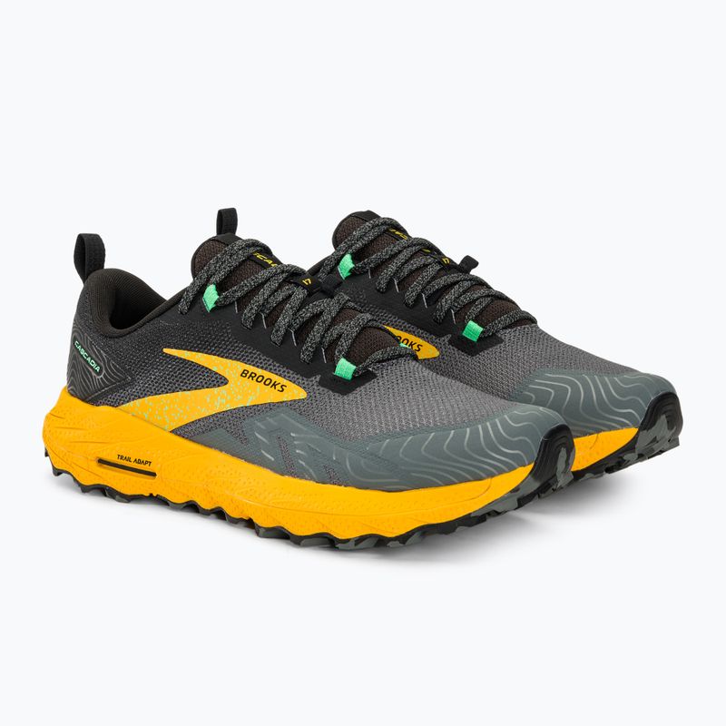 Черевики для бігу чоловічі Brooks Cascadia 17 lemon chrome/sedona sage 5