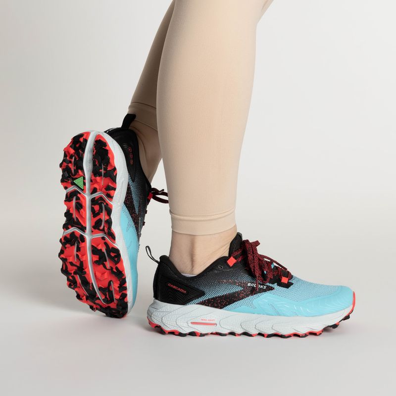 Черевики для бігу жіночі Brooks Cascadia 17 bluefish/black/diva pink 2