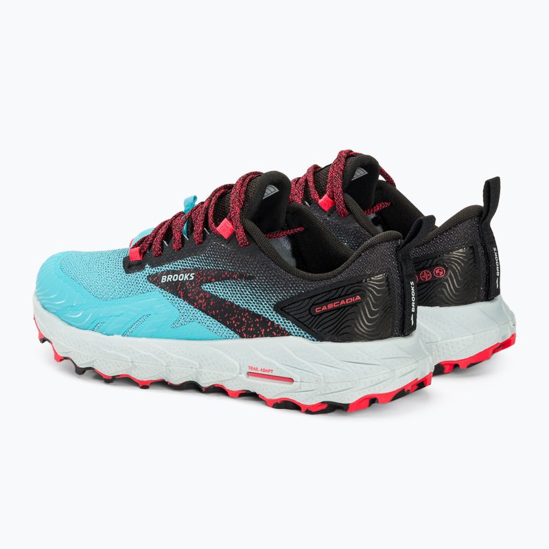 Черевики для бігу жіночі Brooks Cascadia 17 bluefish/black/diva pink 4