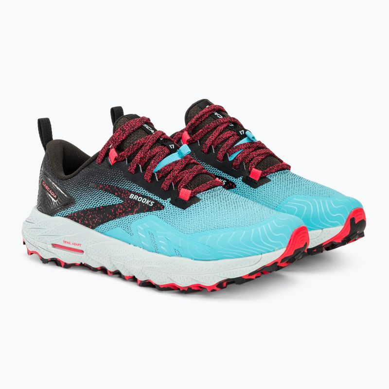 Черевики для бігу жіночі Brooks Cascadia 17 bluefish/black/diva pink 5