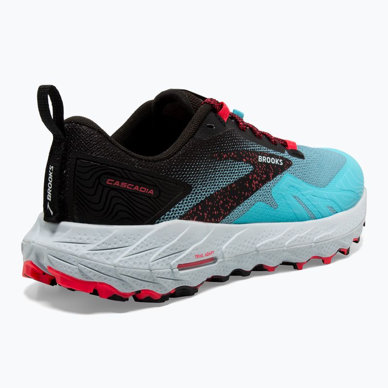 Черевики для бігу жіночі Brooks Cascadia 17 bluefish/black/diva pink 10