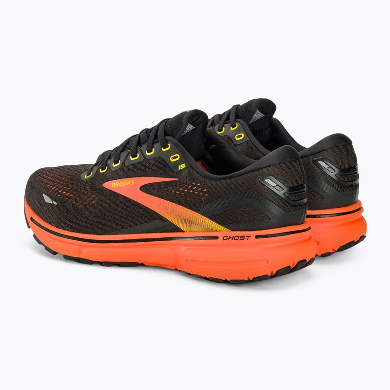 Черевики для бігу чоловічі Brooks Ghost 15 black/yellow/red 4