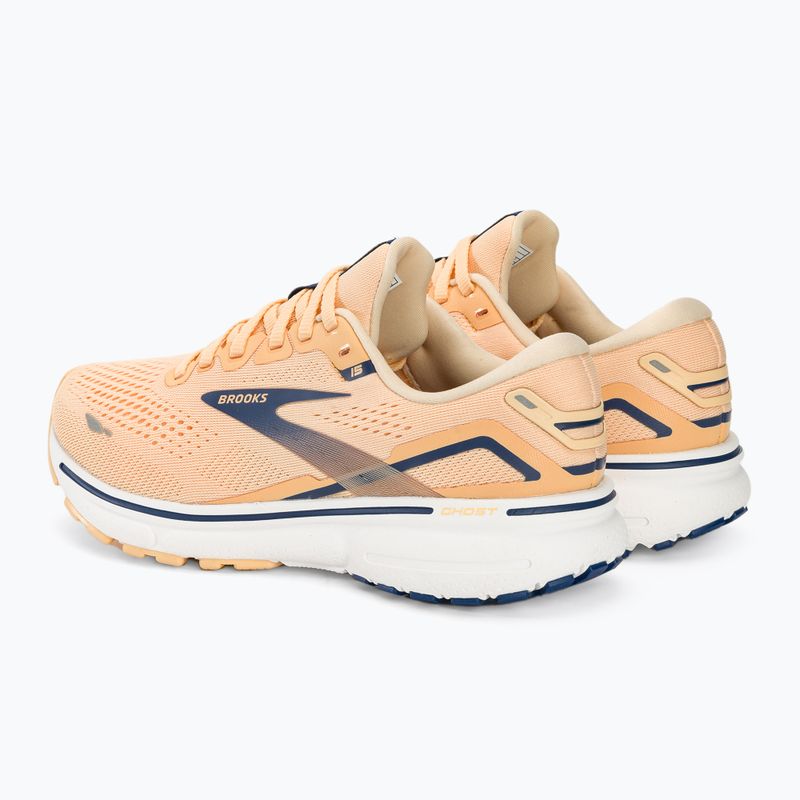 Черевики для бігу жіночі Brooks Ghost 15 apricot/estate blue/white 4