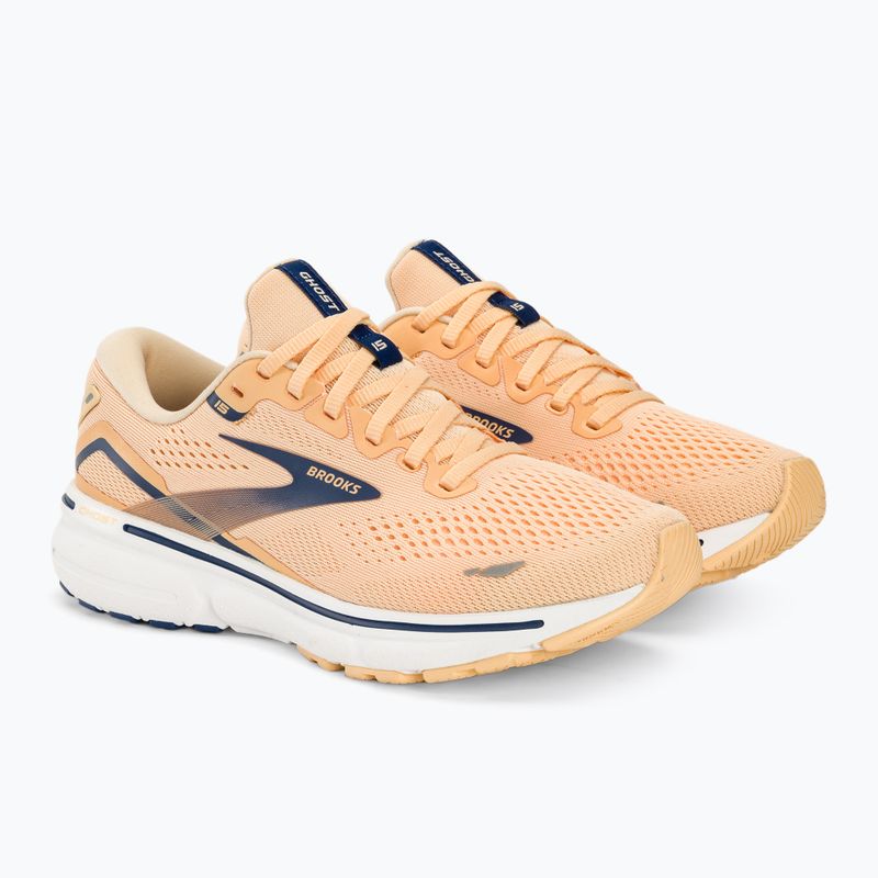 Черевики для бігу жіночі Brooks Ghost 15 apricot/estate blue/white 5