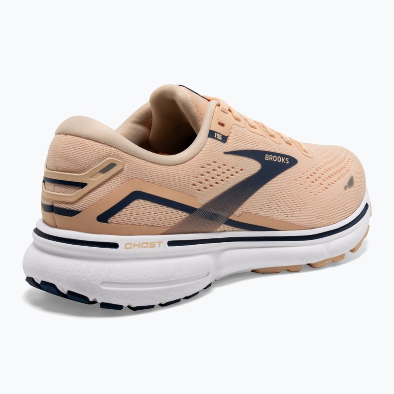 Черевики для бігу жіночі Brooks Ghost 15 apricot/estate blue/white 9