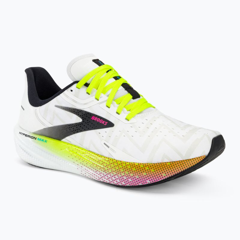 Черевики для бігу чоловічі Brooks Hyperion Max white/black/nightlife