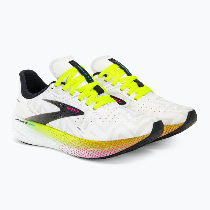 Черевики для бігу жіночі Brooks Hyperion Max white/black/nightlife 5