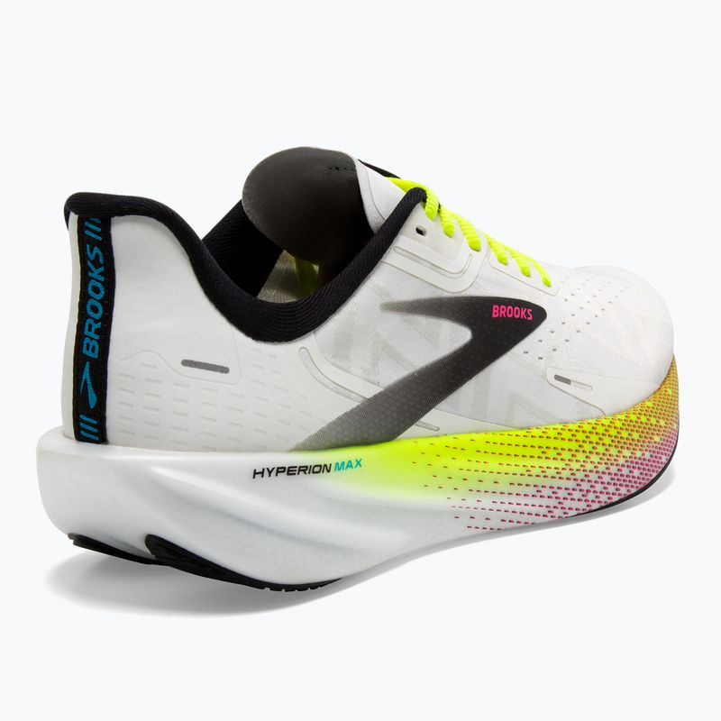 Черевики для бігу жіночі Brooks Hyperion Max white/black/nightlife 9