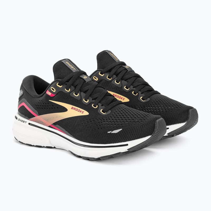 Черевики для бігу жіночі Brooks Ghost 15 black/orange/raspberry 5