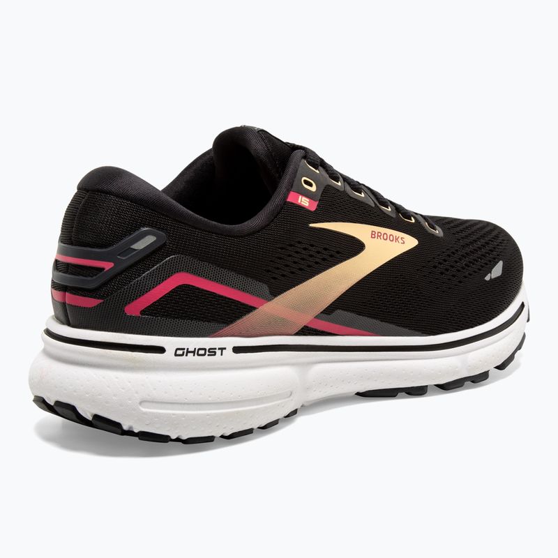 Черевики для бігу жіночі Brooks Ghost 15 black/orange/raspberry 10