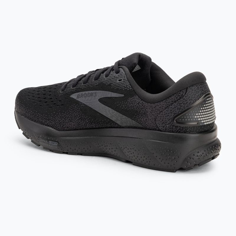 Чоловічі бігові кросівки Brooks Ghost 16 широка посадка чорний/чорний/чорне дерево 3