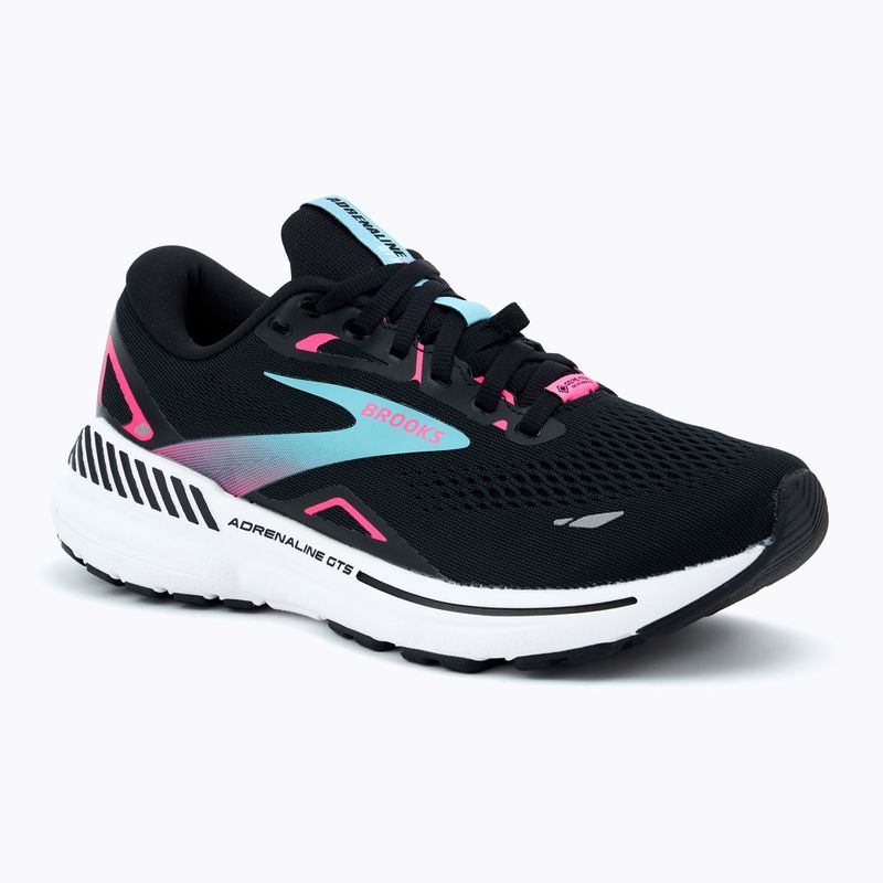 Кросівки для бігу жіночі Brooks Adrenaline GTS 23 GTX black/knockout pink/aqua