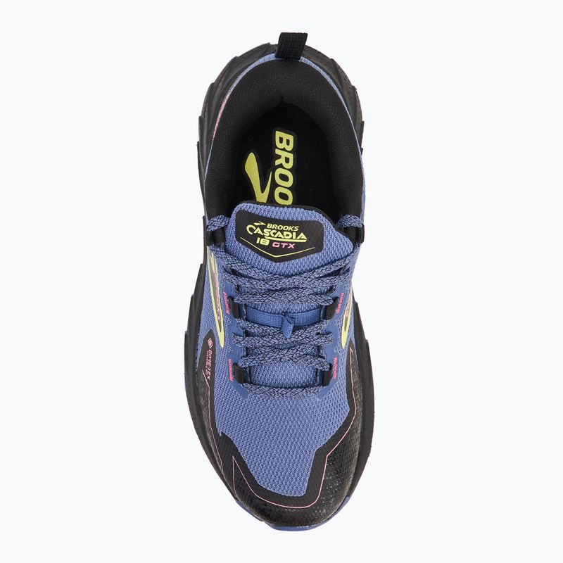 Кросівки для бігу жіночі Brooks Cascadia 18 GTX grey blue/black/pink 5