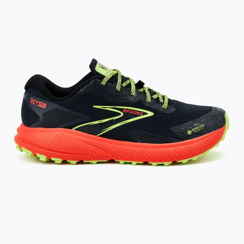 Кросівки для бігу чоловічі Brooks Divide 5 GTX black/cherry/lime 2