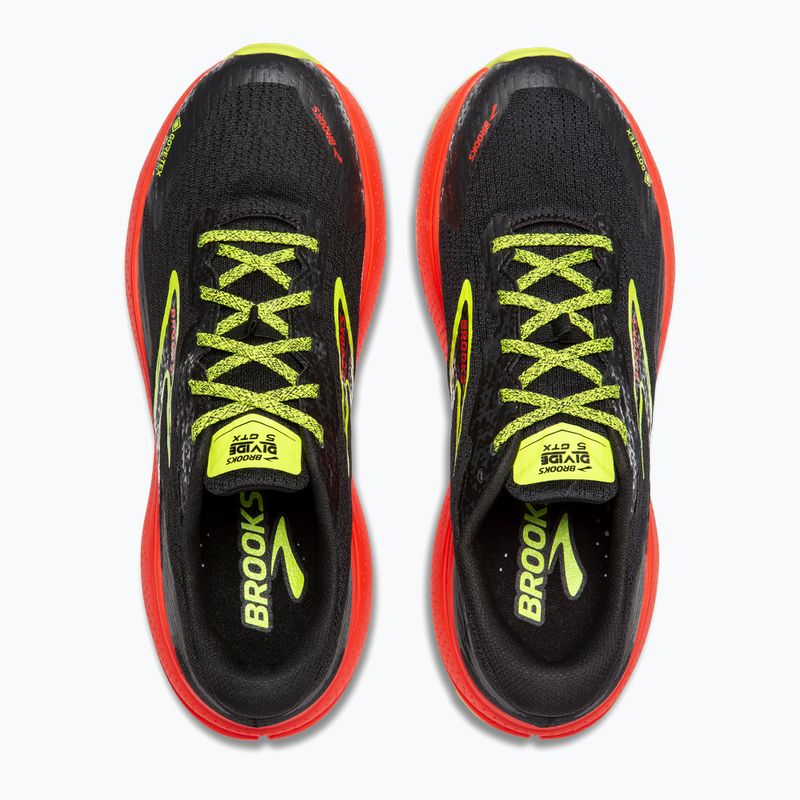 Кросівки для бігу чоловічі Brooks Divide 5 GTX black/cherry/lime 14