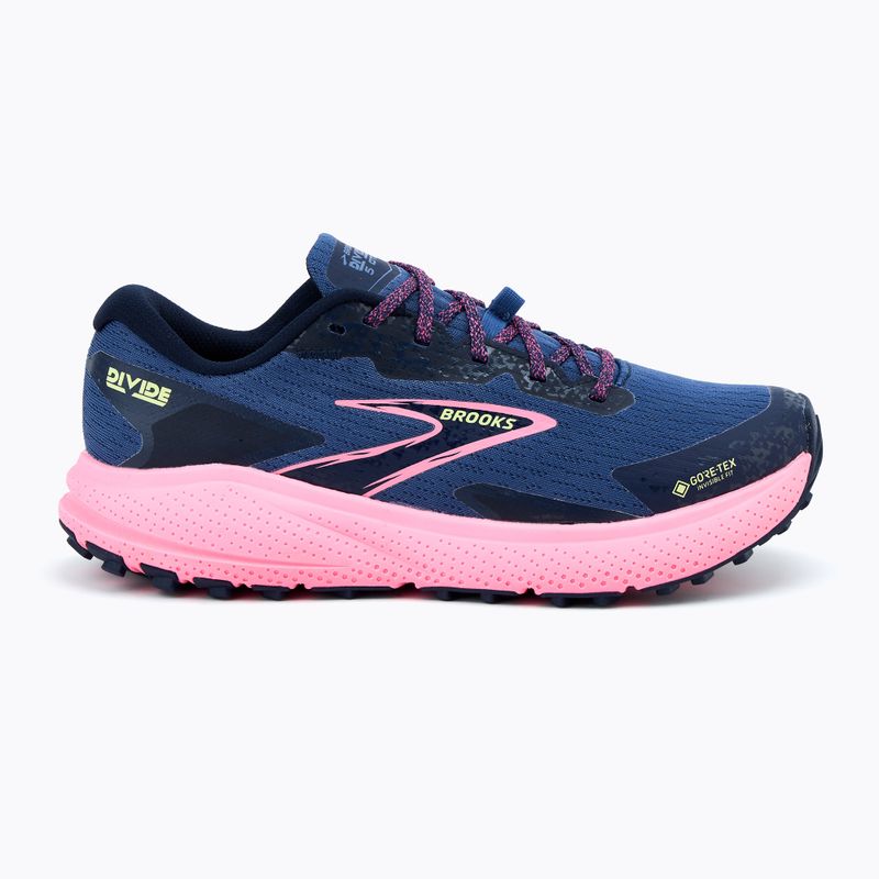 Кросівки для бігу жіночі Brooks Divide 5 GTX grey blue/pink/lime 2