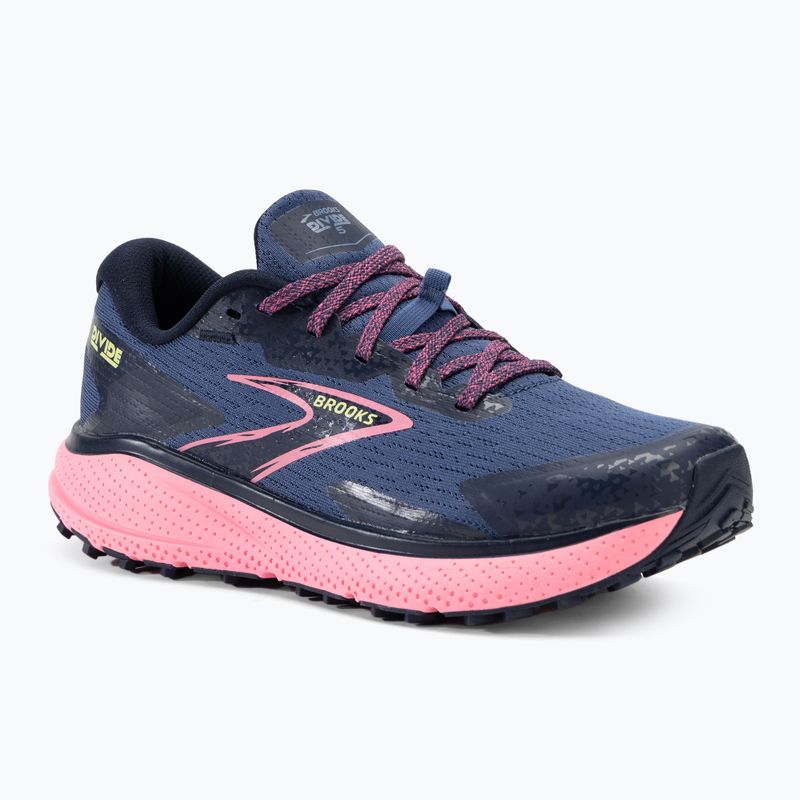 Кросівки для бігу жіночі Brooks Divide 5 grey blue/pink/lime