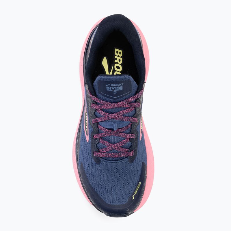 Кросівки для бігу жіночі Brooks Divide 5 grey blue/pink/lime 5