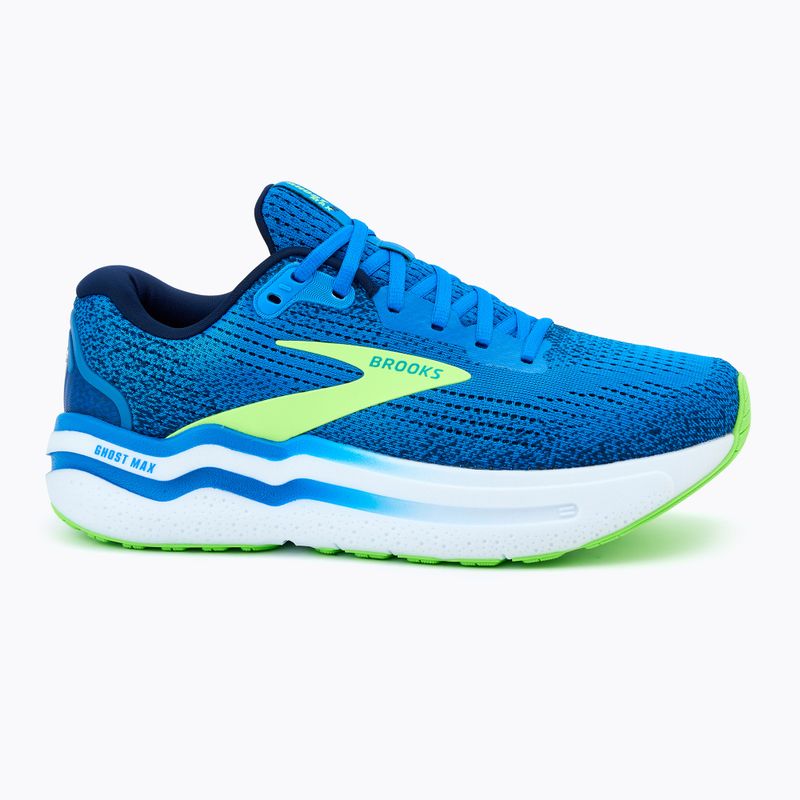 Кросівки для бігу чоловічі Brooks Ghost Max 2 dutch blue/green gecko/peacoat 2