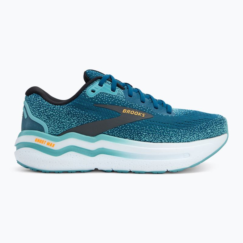 Кросівки для бігу чоловічі Brooks Ghost Max 2 moroccan blue/aqua/orange pop 2