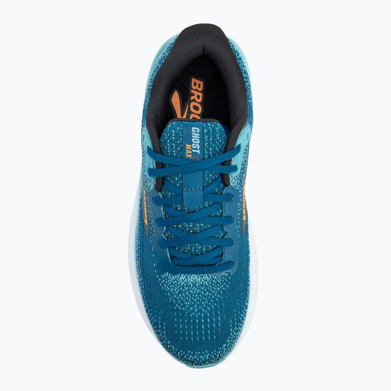 Кросівки для бігу чоловічі Brooks Ghost Max 2 moroccan blue/aqua/orange pop 5