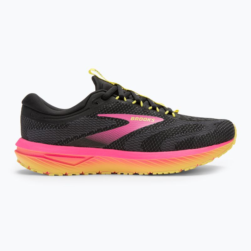 Кросівки для бігу жіночі Brooks Revel 7 black/pink/lemon tonic 2