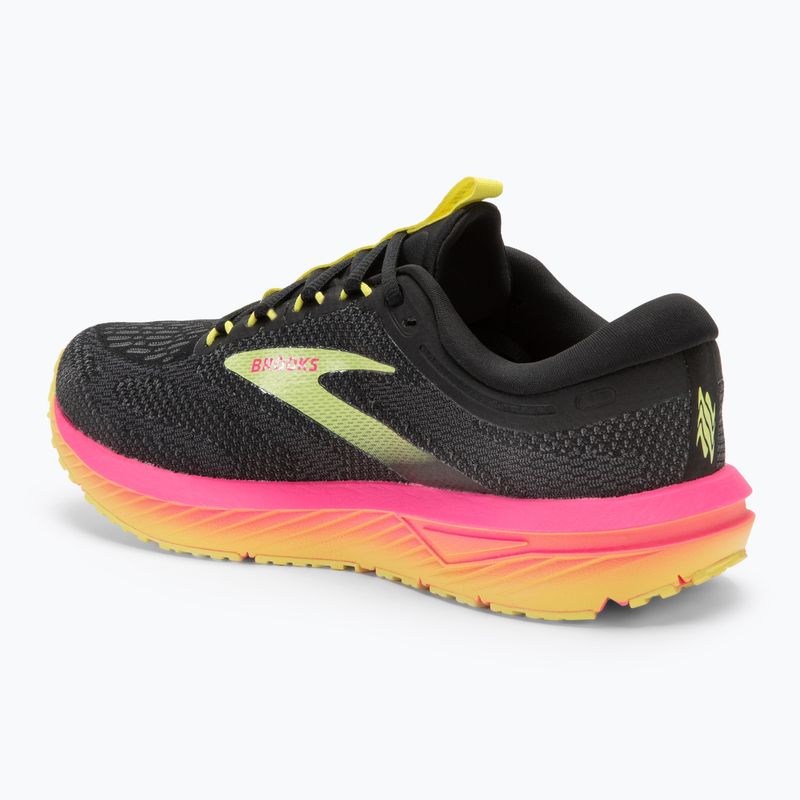 Кросівки для бігу жіночі Brooks Revel 7 black/pink/lemon tonic 3