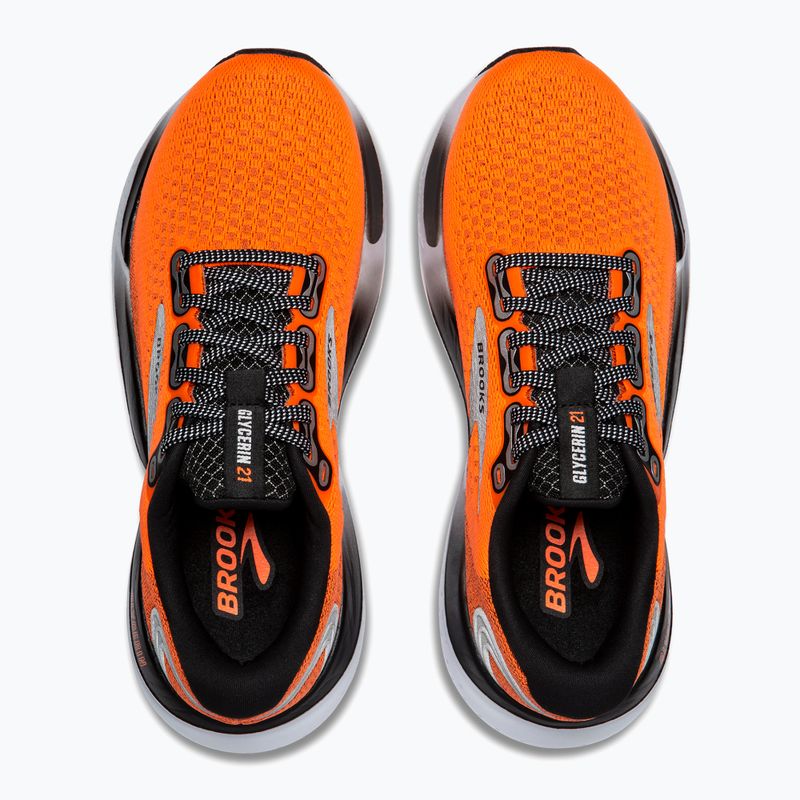 Кросівки для бігу чоловічі Brooks Glycerin 21 orange/black/white 14